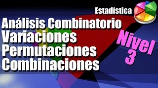 Variaciones Combinaciones Permutaciones Ejercicios Resueltos Nivel 3 [upl. by Nirrep]