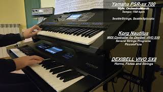 Radetzky Marsch by Johann Strauss  Yamaha PSRsx 700 Korg Nautilus Dexibell VIVO SX8 [upl. by Redvers350]