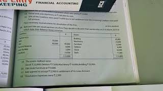 How to prepare realisation account partners capital account bank account and loan account part 2 [upl. by Uolymme]