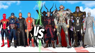 AVENGERS VS INFINITE ULTRON x THANOS x DR STRANGE DEAD x GORR  SUPERHEROES BATTLE [upl. by Cosenza]