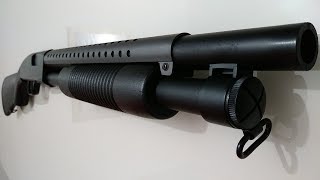 SHOTGUN AIRSOFT M58A ESPINGARDA SPRING DOUBLE EAGLE [upl. by Brightman]