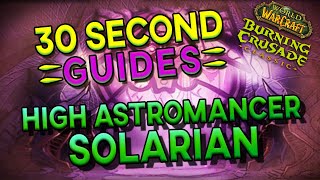 High Astromancer Solarian  Tempest Keep The Eye  30 Second Guides [upl. by Spielman]