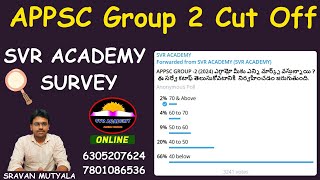 APPSC Group 2 Cut Off Analysis SVR Academy Survey Findings [upl. by Myrtia593]