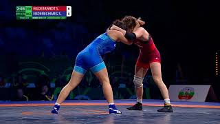 BRONZE WW  55 kg S ERDENECHIMEG MGL df Sarah Hildebrandt USA by VFA 88 [upl. by Cos]