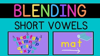 Lets Learn Blending CVC Short Vowel Words [upl. by Howell925]