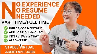 HINDI MO KAILANGANG MAGPASA NG CV OR RESUME  NO WORK EXPERIENCE NEEDED  PHP 44000  REMOTE JOB [upl. by Aleacin]