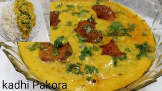 Kadhi Pakora Recipe  Punjabi Style Kadhi Pakora [upl. by Kentigerma]