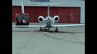 Learjet 55 quotFirm Landingquot Accident at Rochester International Airport New York February 11 2023 [upl. by Eanej]