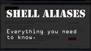 Linux Shell Aliases What You Need to Know [upl. by Emarej]