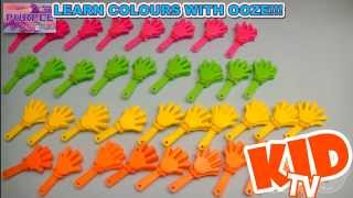 Kinder Surprise Egg  Opening For Kids  Learn Colours With Toy Hand Clappers Fun Learning Contest [upl. by Renelle]