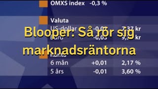 Så rör sig marknadsräntorna  Blooper  SVT Nyheter [upl. by Dnalyar774]