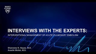 Interventional Management of Acute Pulmonary Embolism HayesMotiei [upl. by Phemia]