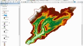 watershed delineation using DEM  spatial analyst in Arcgis [upl. by Obadias307]