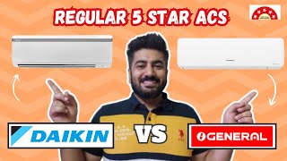 Daikin Vs OGeneral  5star Air conditioner comparision [upl. by Aidnahs878]