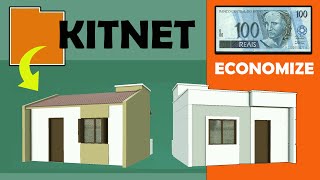 COMO construir KITNET 5x5 PEQUENA BONITA com POUCO DINHEIRO [upl. by Liana]