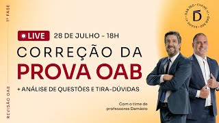 Correção de Prova  1ª Fase OAB 41 [upl. by Peih]