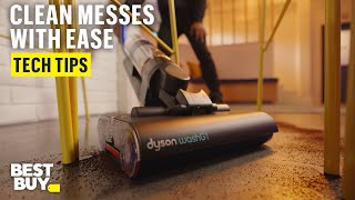 The Maneuverable and Powerful Dyson WashG1 Wet Cleaner – Tech Tips from Best Buy [upl. by Naujej]