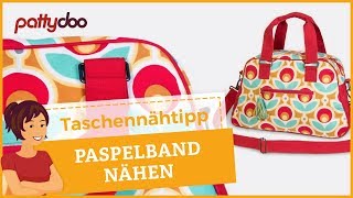 Taschen nähen 6 Paspelband selber machen und annähen [upl. by Griggs]