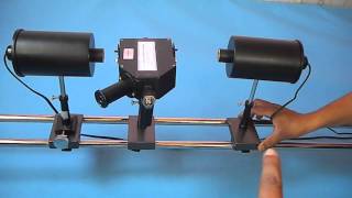 video physics Lummer Brodhun Photometer tutorial setup working with optical bench abron01gmailcom [upl. by Herodias]