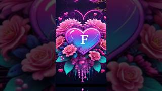 3 cute letters  F name video love subscribe nameart viralvideos shortsviral [upl. by Needan863]