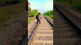 Train horns funny video kalua shortvideo [upl. by Carisa448]