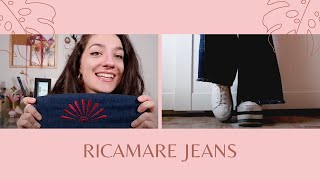 Ricamare a macchina  Tutorial ricamo su jeans [upl. by Aimal]