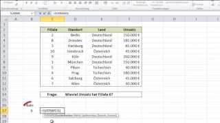 Excel SVerweis Einführung  Excellernende [upl. by Sualokin667]