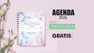 DIY AGENDA 2024 para imprimir gratis ♥Aylén [upl. by Connie]