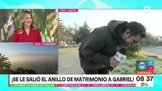 Accidente Laboral Notero pierde anillo de compromiso en vivo  Tu Día  Canal 13 [upl. by Nnilsia]