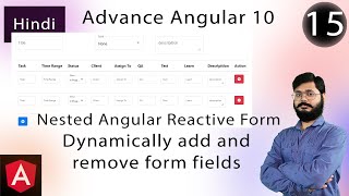 Add more field in angular  Nested angular reactive form  Work with complex form in angular Hindi [upl. by Nairehs]