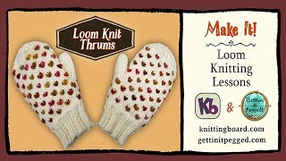 How to make a THRUM Loom Knitting [upl. by Noirod]