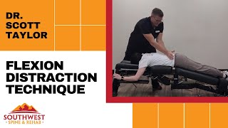 The Flexion Distraction Technique Chiropractic Adjustment [upl. by Anahcar]