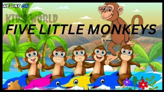 Five Little Monkeys went riding one day The smart monkeys  Kids Song rhymesforkids rhymeskids [upl. by Reagan423]