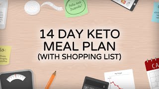 14Day Keto Diet Meal Plan with Shopping List [upl. by Jadwiga]