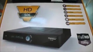 Opticum 506 HD Satellite Receiver Review 720p HD [upl. by Fessuoy]