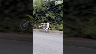 Yamaha yz250f anniversary wheelie 🚀 [upl. by Aniarrol]