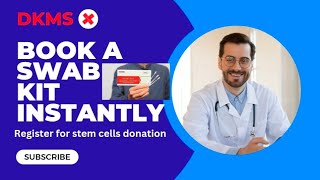 How to book a swab kit How to register for stem cell Donationstemcelltherapycancer stemcells [upl. by Adallard300]