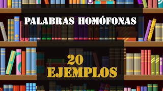 Palabras Homófonas con 20 ejemplos [upl. by Zitah]