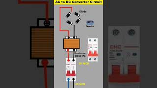 AC to DC converter circuit ⚡💡🪛🛠️ instagram pollowers like electricianwork trendingvideos [upl. by Kcinemod625]