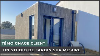 Studio de jardin 20m2  Visite et témoignage dun client [upl. by Ayotas780]