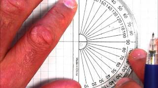 Using a Protractor to Rotate a Point on the Cartesian Plane [upl. by Thetis]