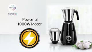 Wipro Vesta 4 Jar Mixer Grinder  Black [upl. by Dloniger]