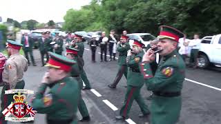 Castlederg Young Loyalists FB  Ballinamallard Accordion Band Parade 2024 [upl. by Oilenroc798]