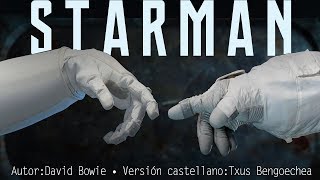 Starman David Bowie Adaptación al castellano Versión española Spanish cover Karaoke [upl. by Ellertnom]