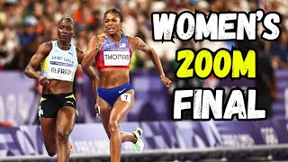 Gabby Thomas vs Julien Alfred Womens 200m FINAL II 2024 Olympic Games Paris 2024 [upl. by Scarface530]