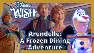 Arendelle A Frozen Dining Adventure aboard the Disney Wish  Full Show [upl. by Niletak]