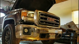 How to remove grill off 20142018 GMC Sierra [upl. by Lamrert772]