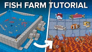 Minecraft AFK Fish Farm  6600 Items Per Hour [upl. by Tenahs]