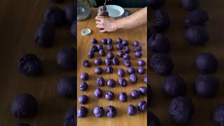 Purple Pandesal Bread Rolls Filled with Ube and Cheese Covered in Golden Bread Crumbs asmr [upl. by Heath]