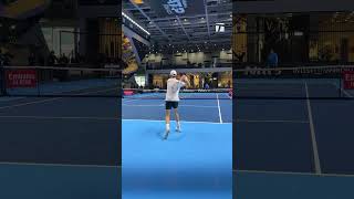 Jannik Sinner training ATP Finals 2024 Torino 🦊👊🏻🎱🇮🇹 [upl. by Leoline223]